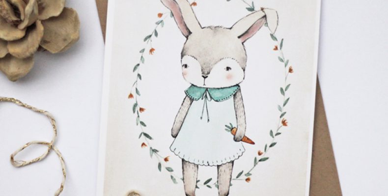 Постер для детской «Кролик»