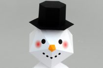Бумажный снеговик